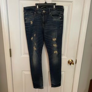 Express distressed legging jeans 8P